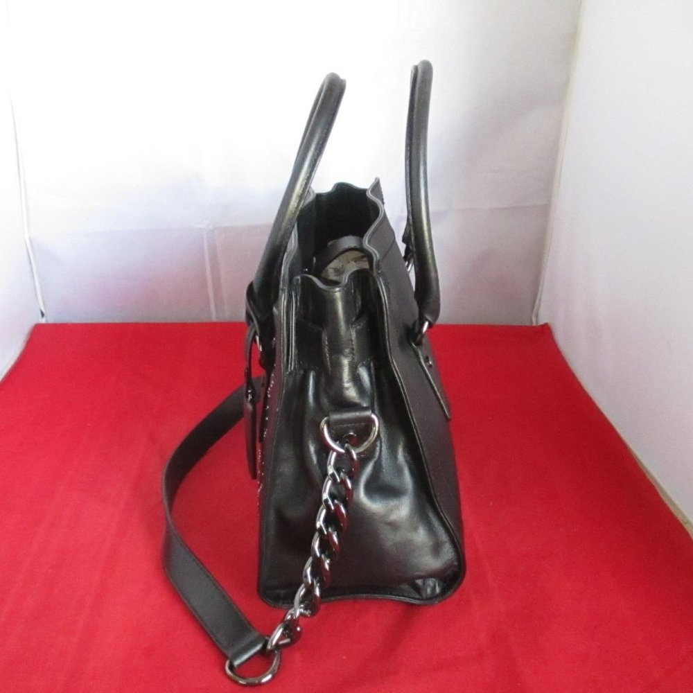 Michael Kors Hamilton Micro Stud E / W Satchel $398 Black #026 - Picture 10 of 15